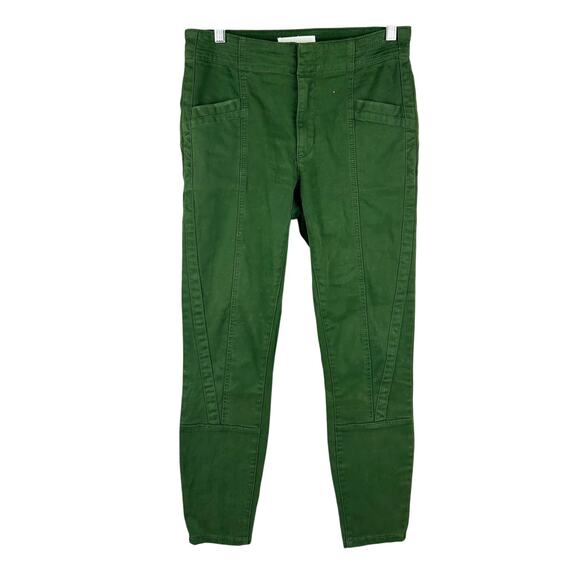 Anthropologie Pants - Anthropologie Kelly Green Cadet Moto Pants – Edgy & Chic, Size 27